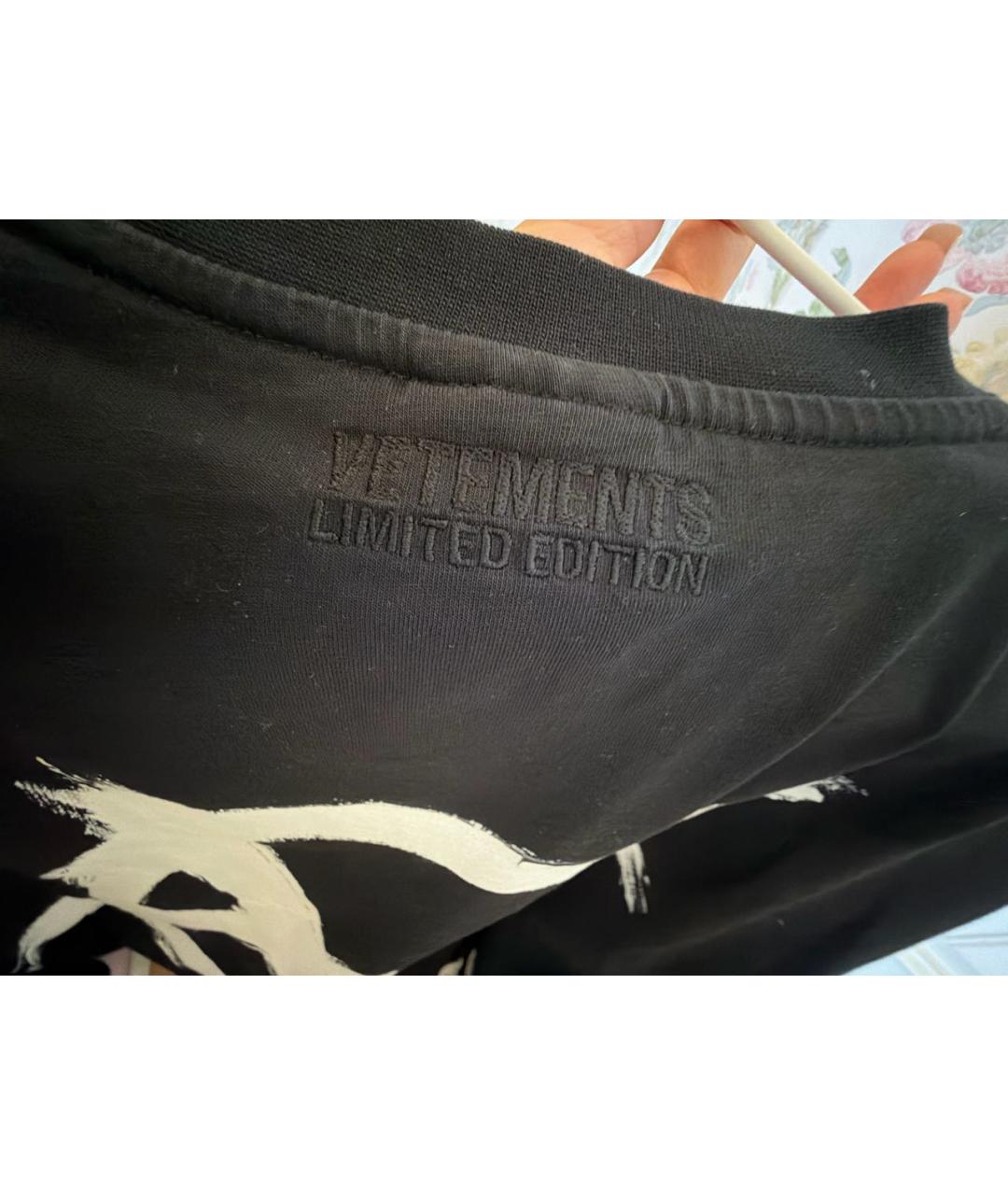 VETEMENTS Белая хлопковая футболка, фото 4