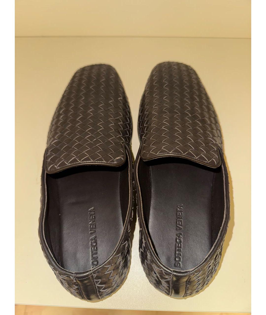 BOTTEGA VENETA Коричневые кожаные лоферы, фото 3