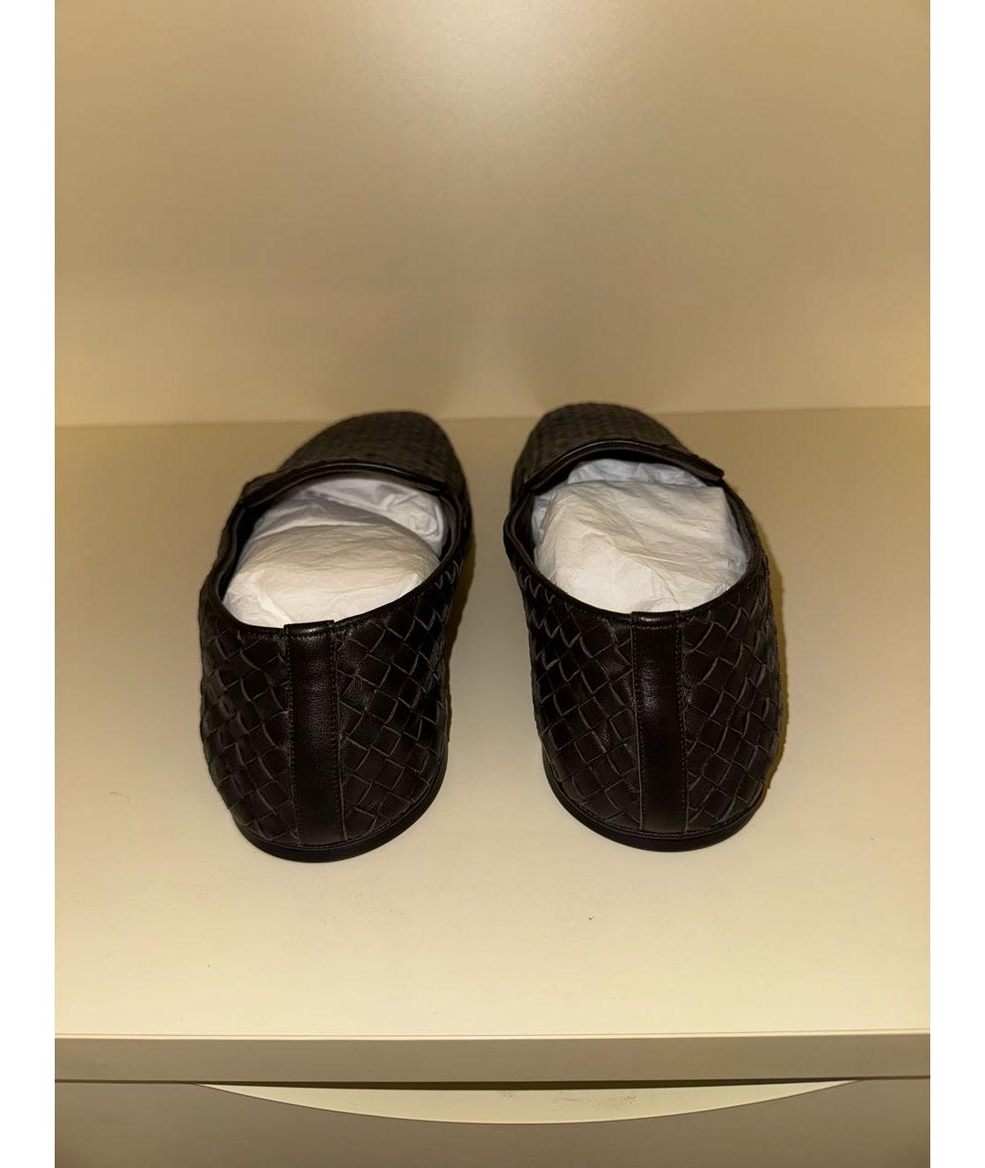 BOTTEGA VENETA Коричневые кожаные лоферы, фото 4