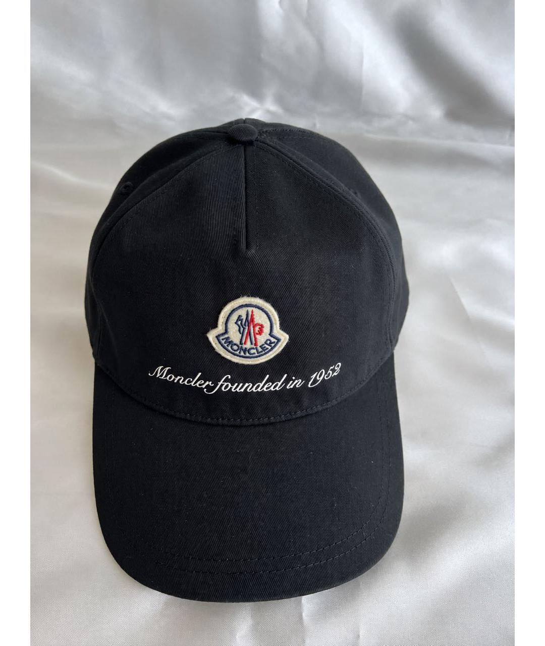 MONCLER Черная хлопковая кепка/бейсболка, фото 5