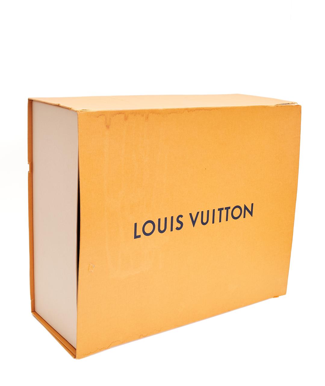 LOUIS VUITTON Коричневая кожаная сумка тоут, фото 6