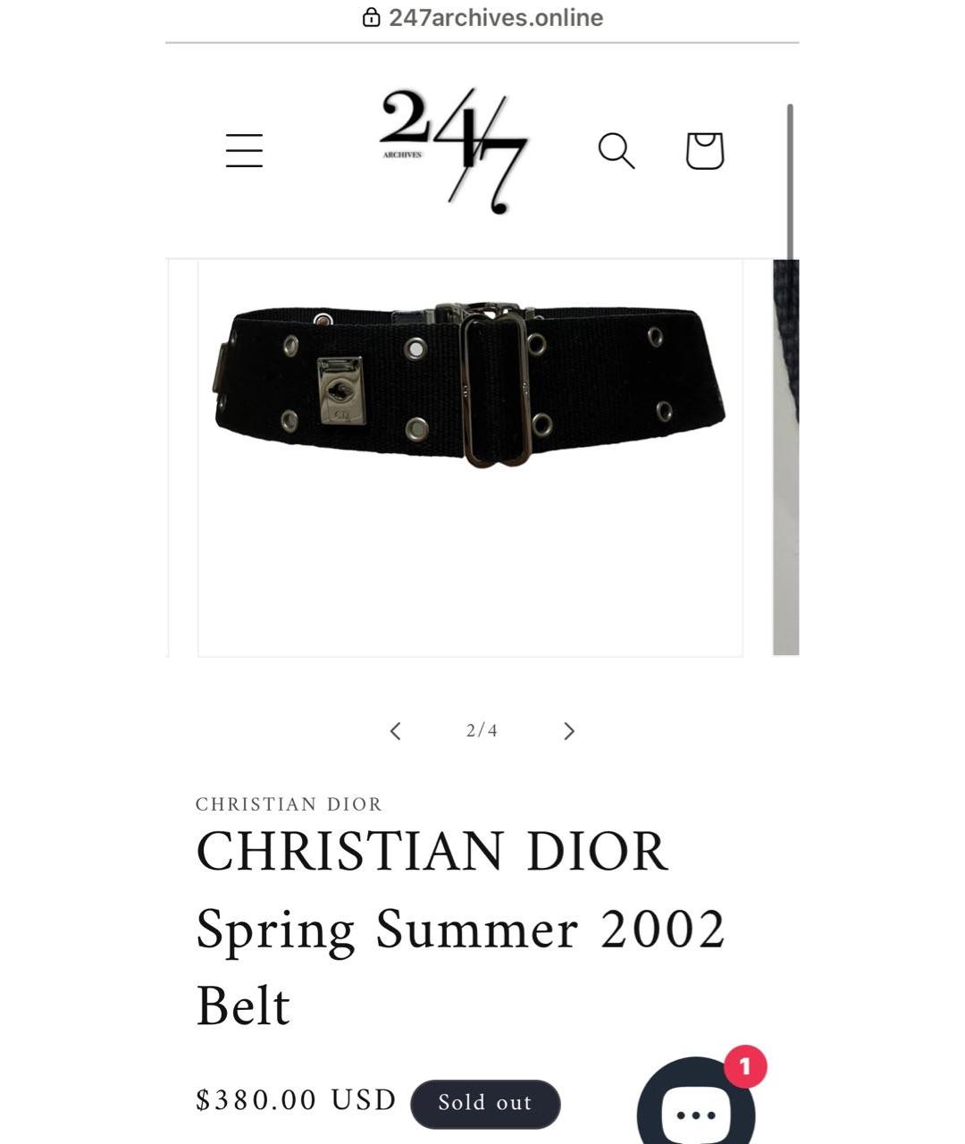 CHRISTIAN DIOR Коричневый ремень, фото 8