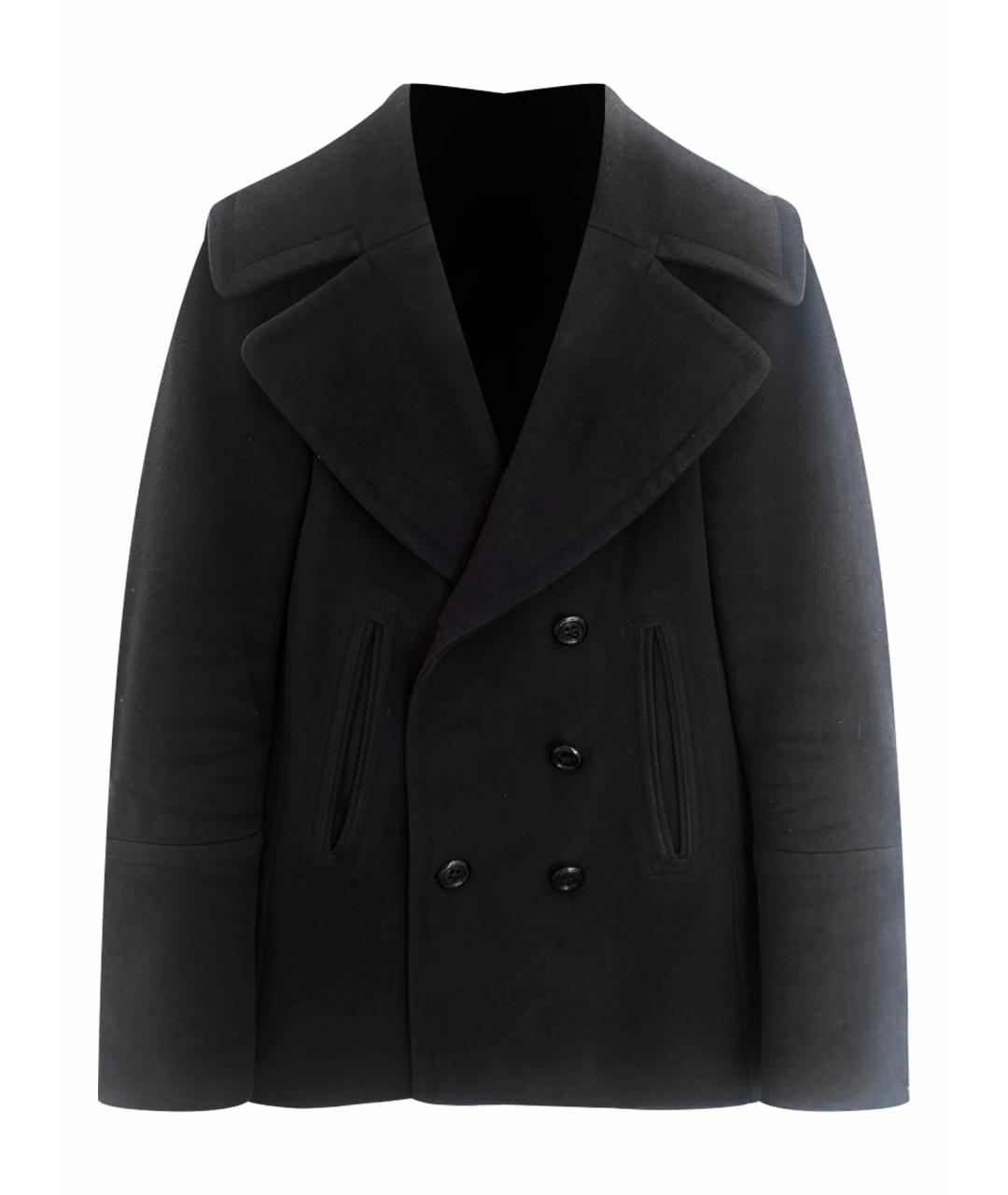 BURBERRY Темно-синее шерстяное пальто, фото 1