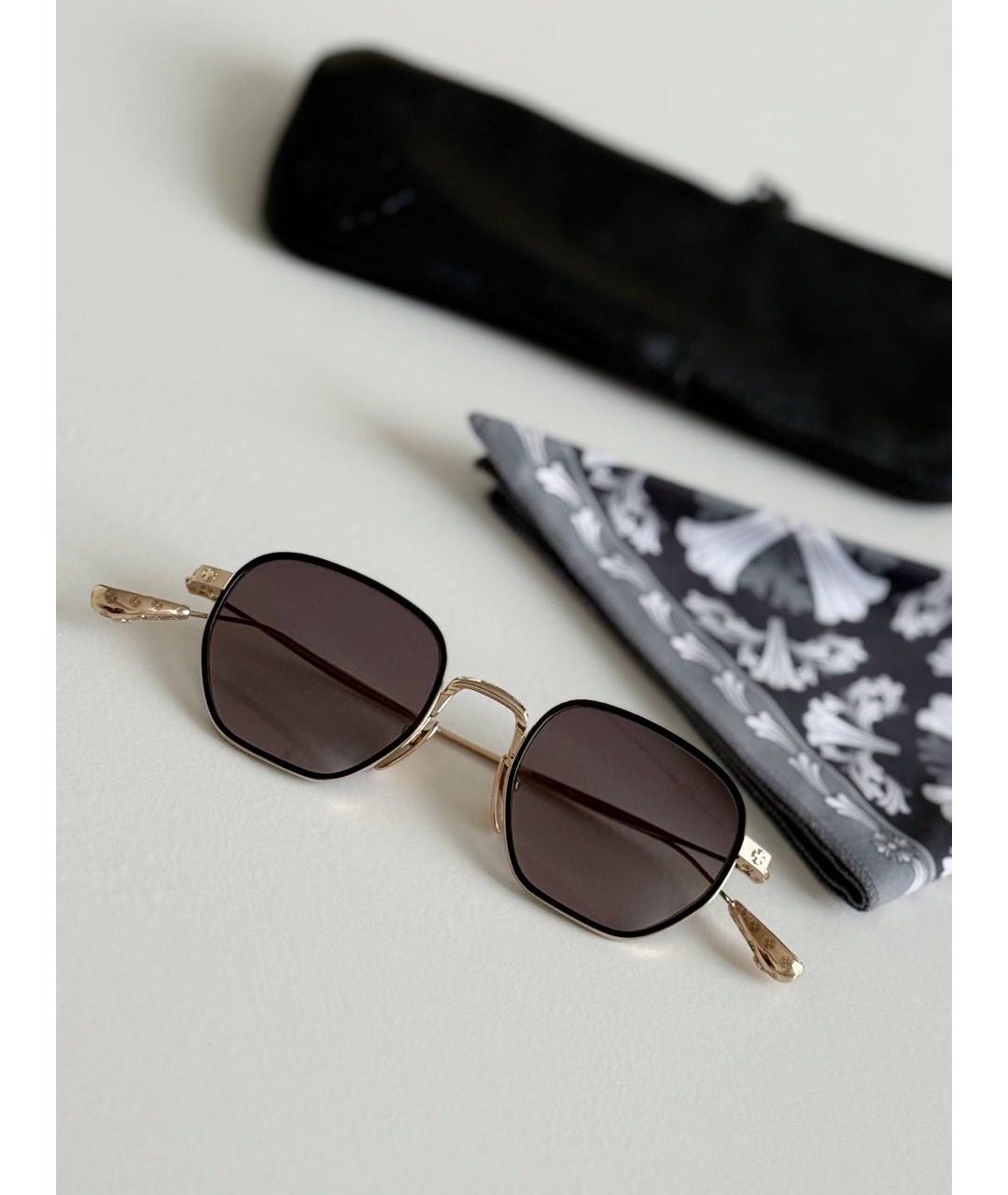 CHROME HEARTS Золотые солнцезащитные очки, фото 2