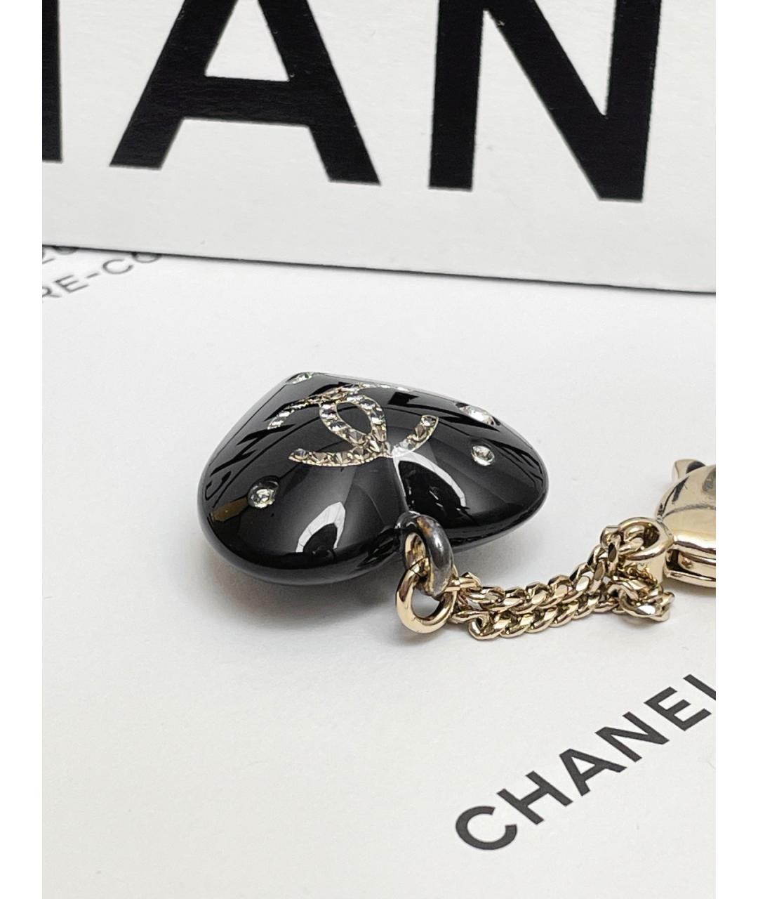 CHANEL Черный брелок, фото 4