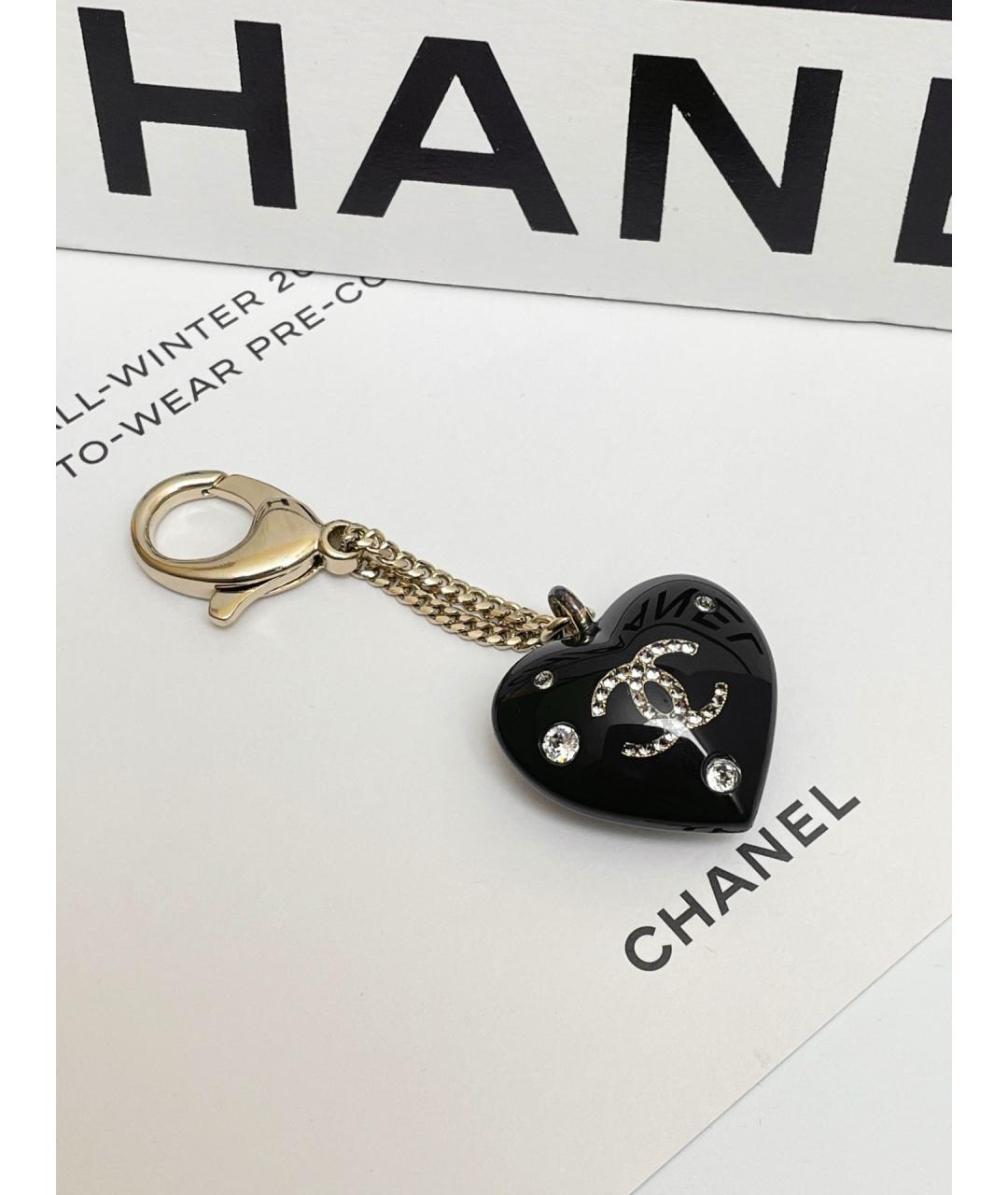 CHANEL Черный брелок, фото 2