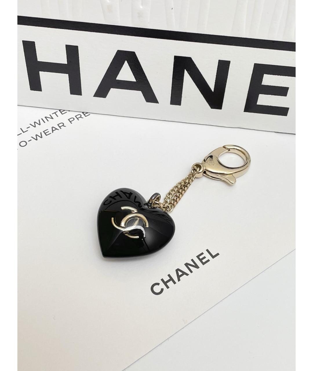 CHANEL Черный брелок, фото 3