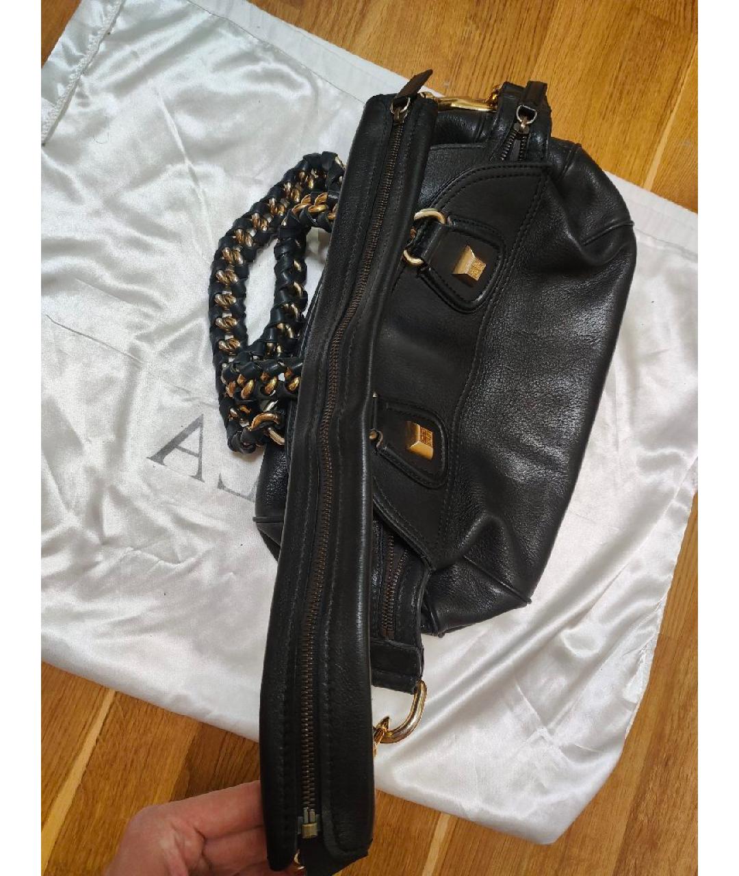 GIVENCHY Черная кожаная сумка тоут, фото 5