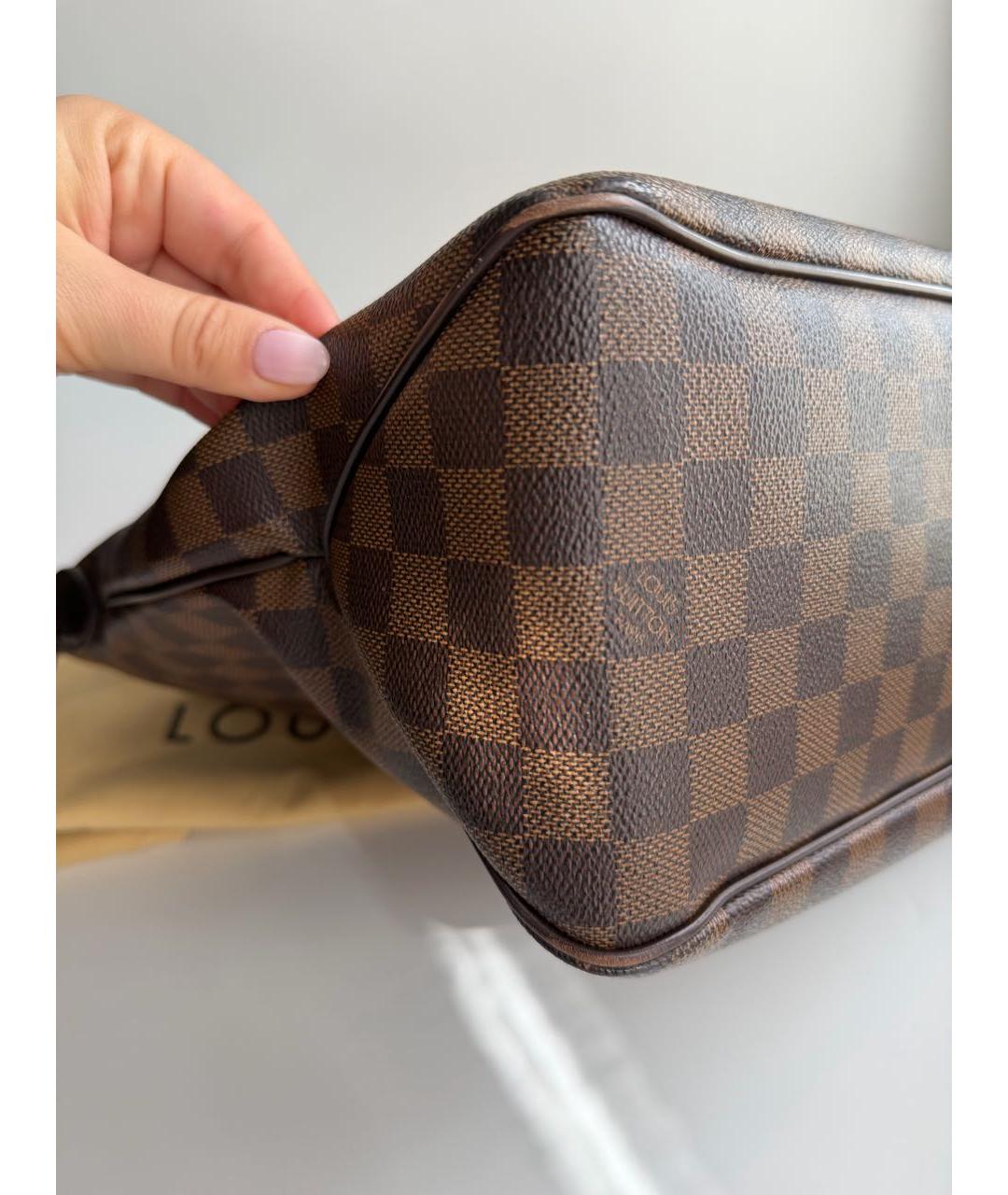 LOUIS VUITTON Коричневая сумка через плечо из искусственной кожи, фото 3