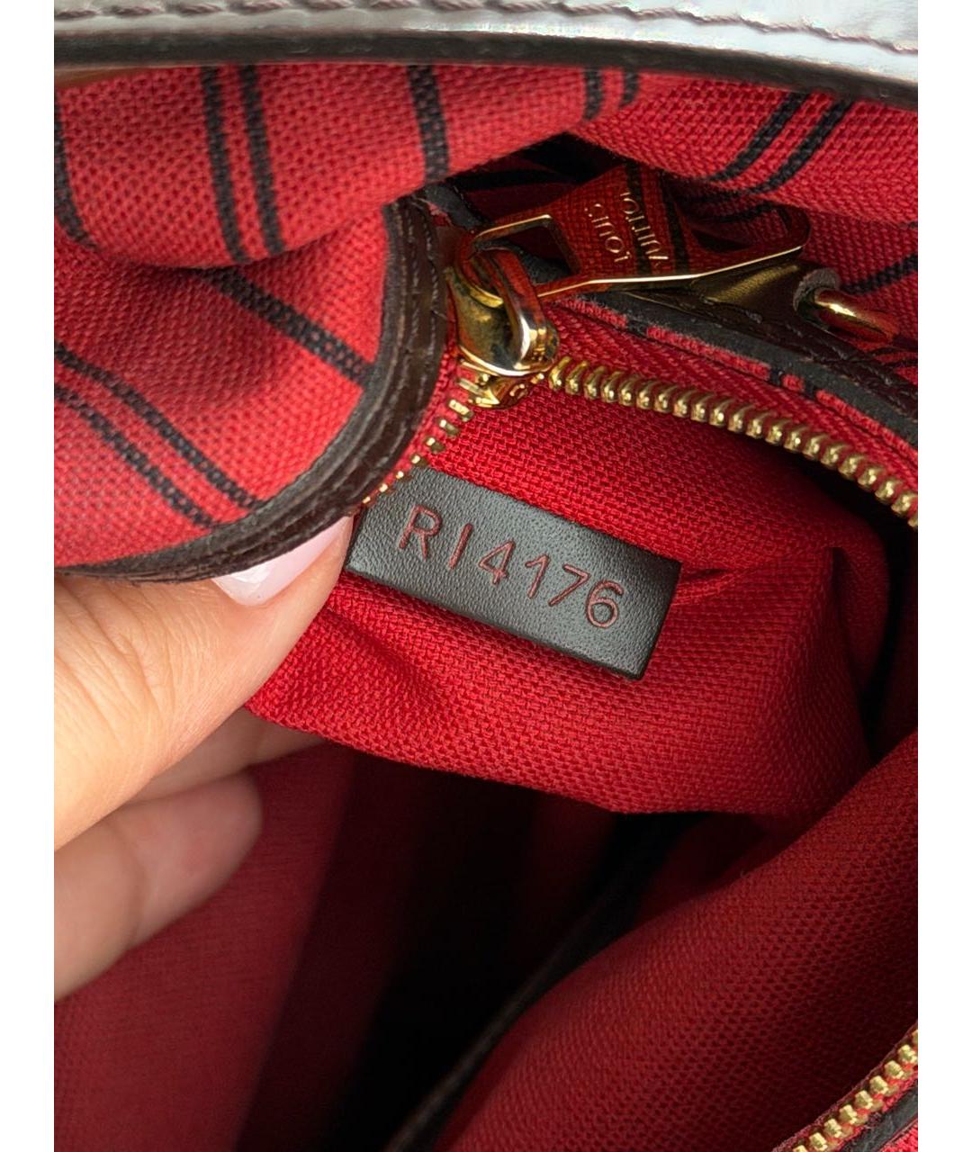 LOUIS VUITTON Коричневая сумка через плечо из искусственной кожи, фото 5