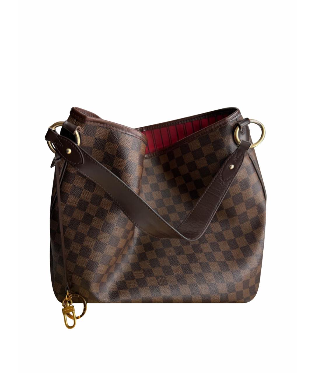 LOUIS VUITTON Коричневая сумка через плечо из искусственной кожи, фото 1