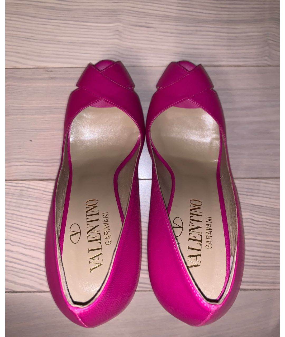 VALENTINO GARAVANI Розовые кожаные туфли, фото 3