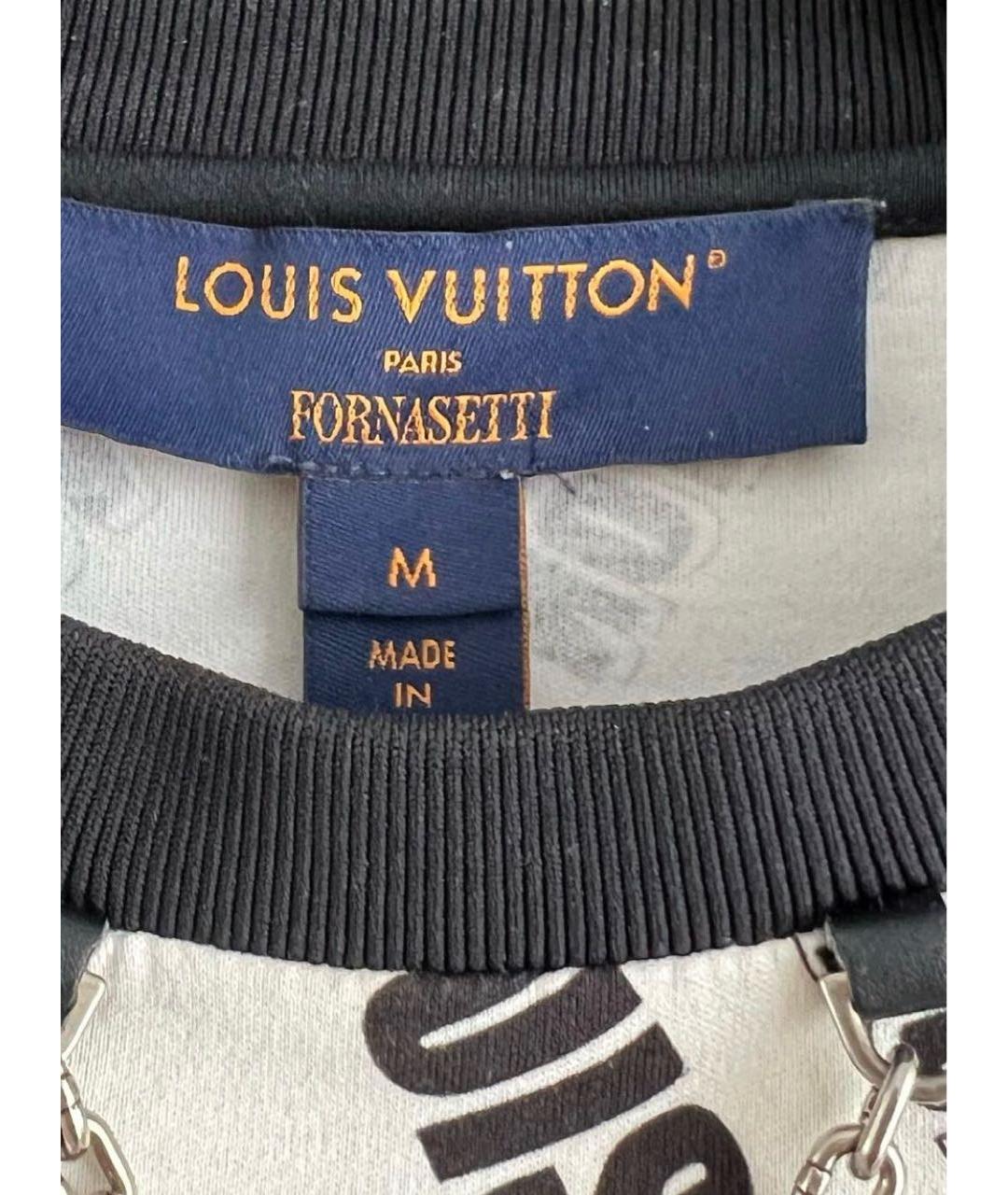 LOUIS VUITTON Мульти хлопковая футболка, фото 3
