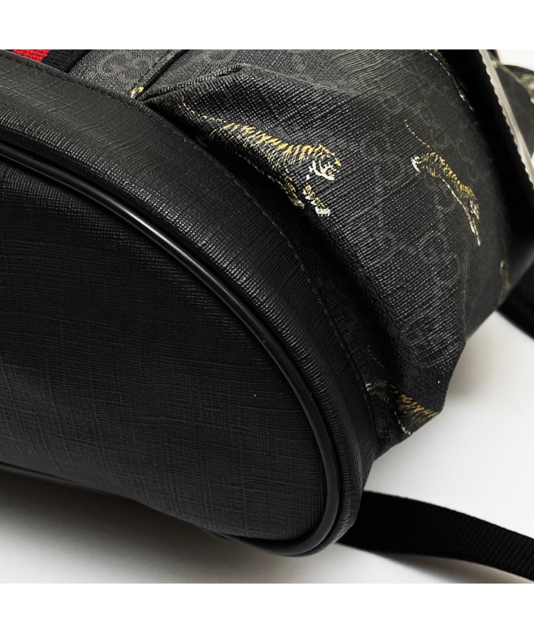 GUCCI Черный кожаный рюкзак, фото 6