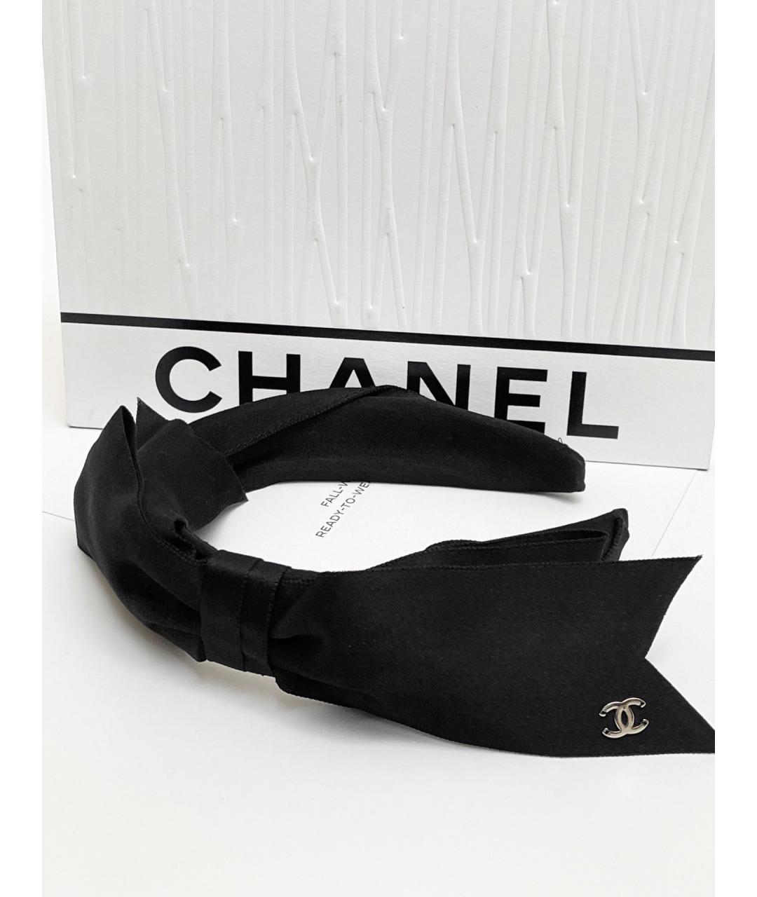 CHANEL Черный ободок, фото 2