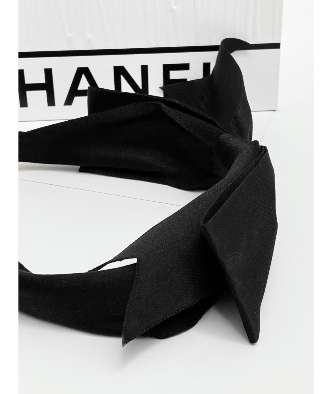 CHANEL Черный ободок, фото 4