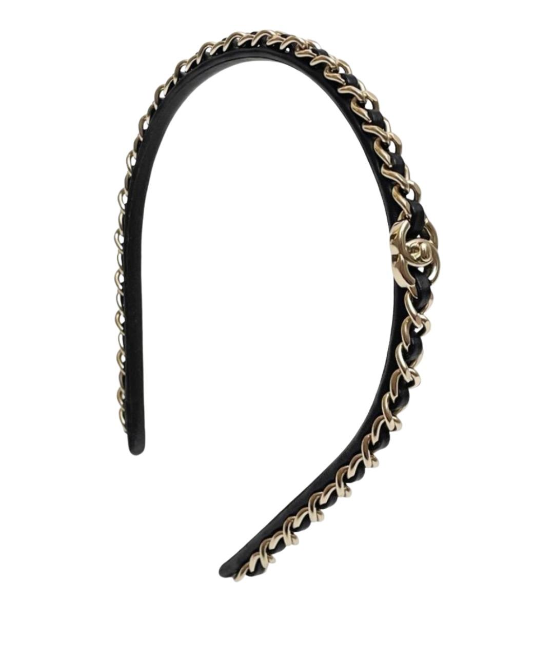 CHANEL Черный ободок, фото 1