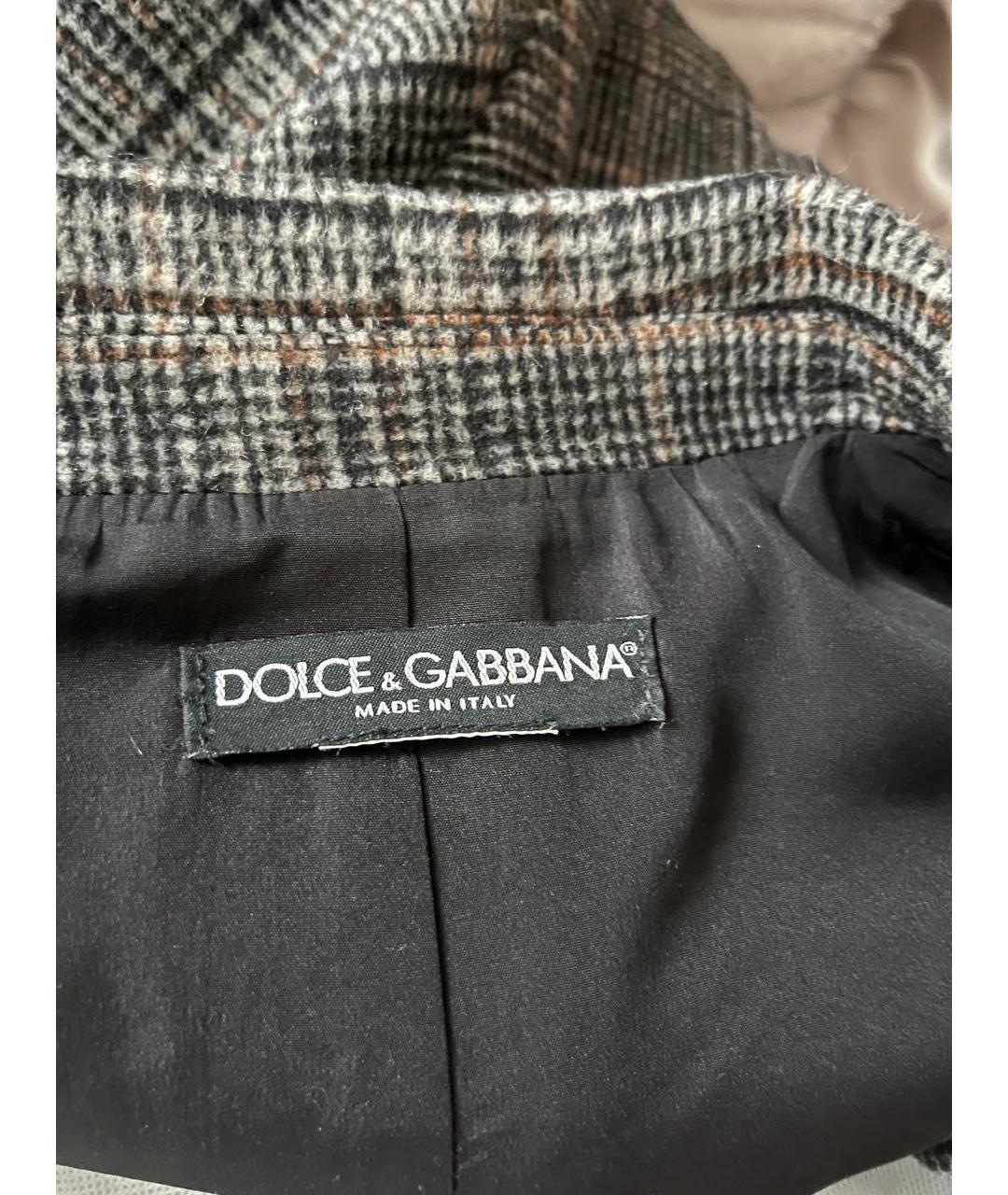 DOLCE&GABBANA Коричневое шерстяное пальто, фото 2