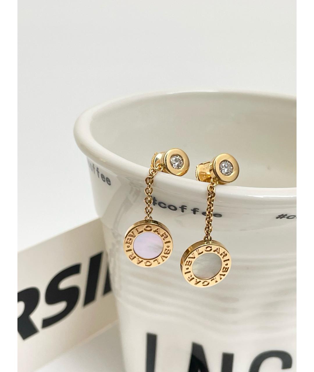 BVLGARI Золотые серьги из розового золота, фото 5