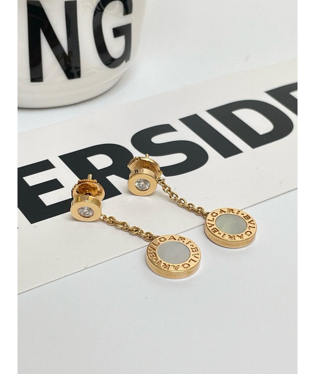BVLGARI Золотые серьги из розового золота, фото 2