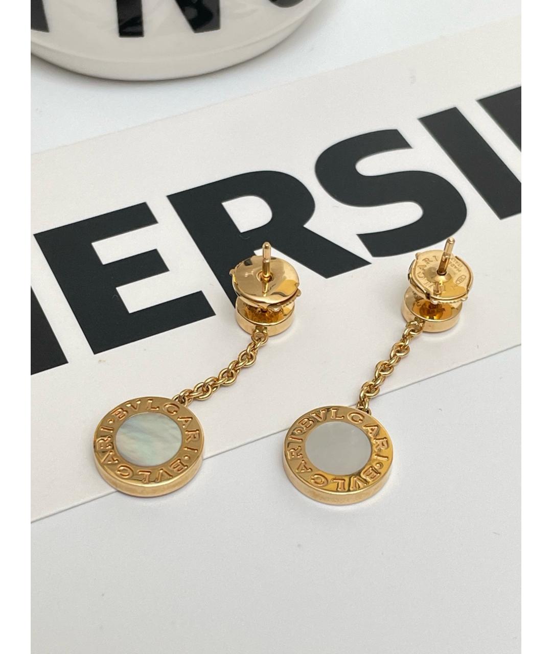 BVLGARI Золотые серьги из розового золота, фото 4