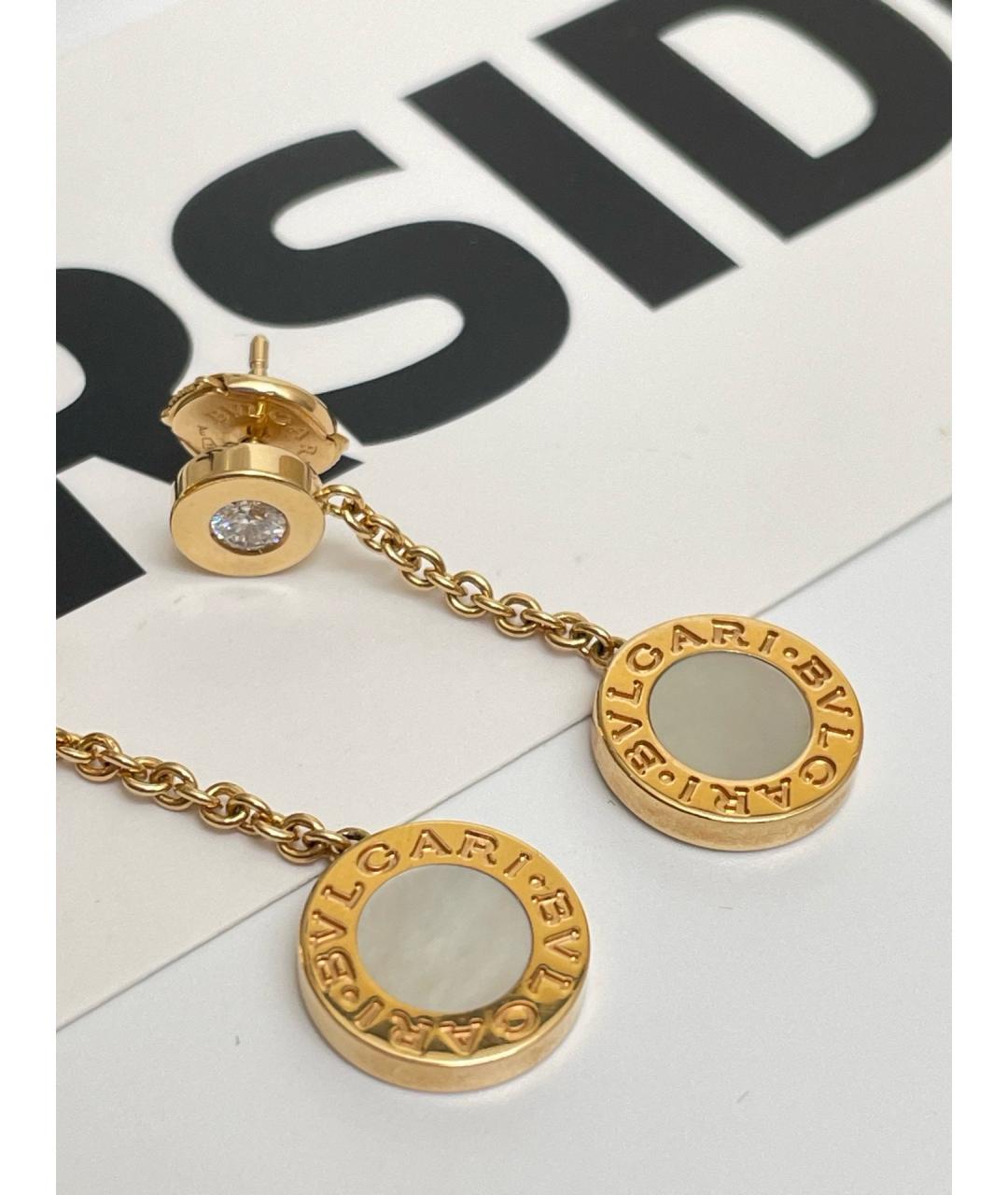 BVLGARI Золотые серьги из розового золота, фото 3