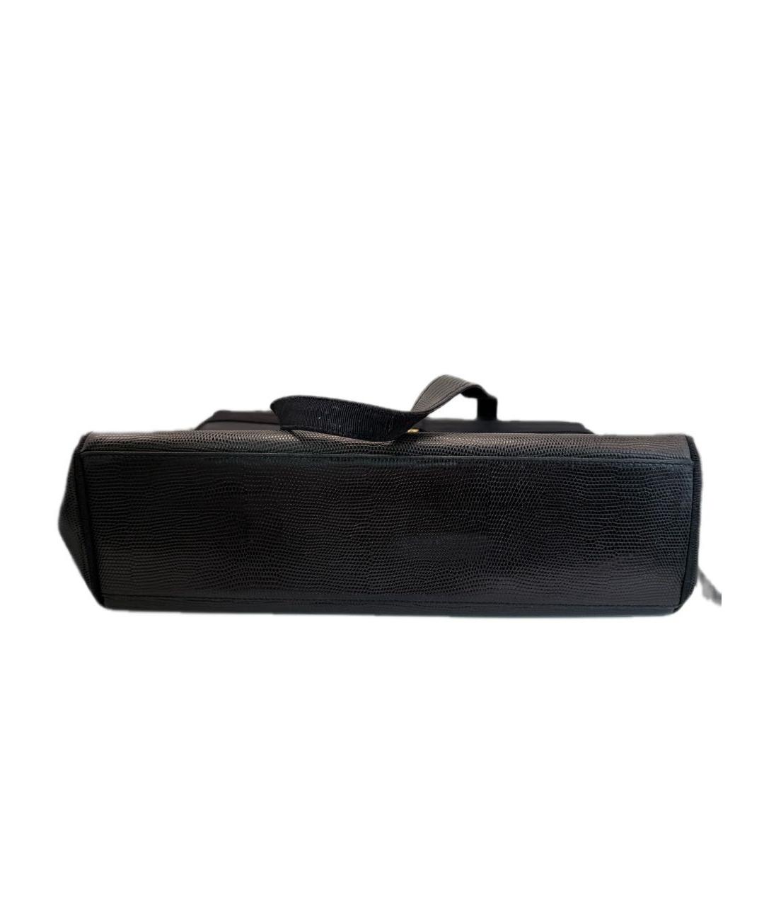 FERRAGAMO Черная сумка тоут, фото 4