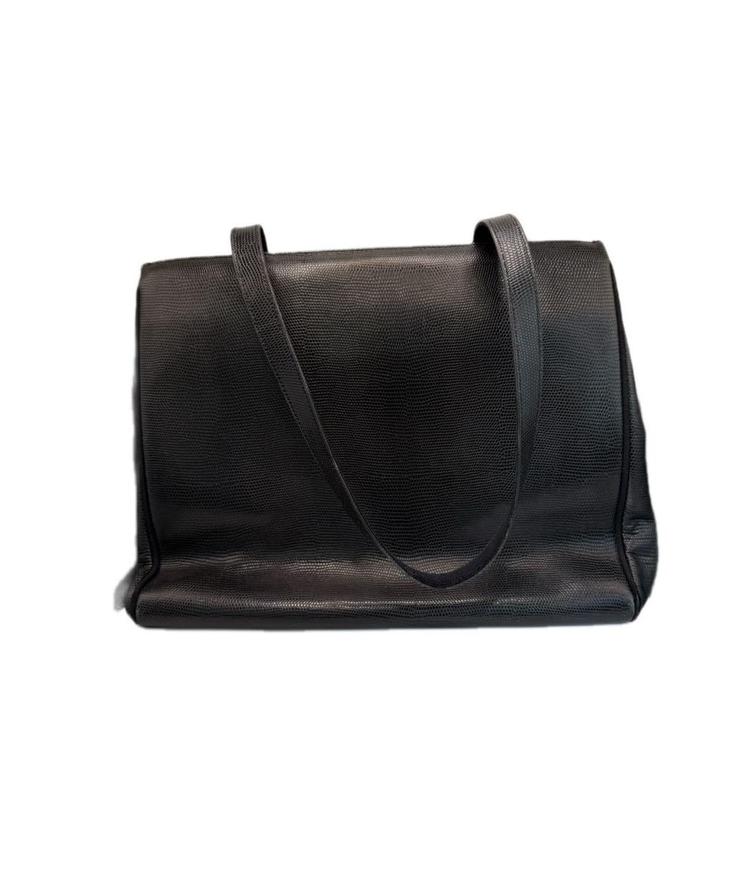 FERRAGAMO Черная сумка тоут, фото 3