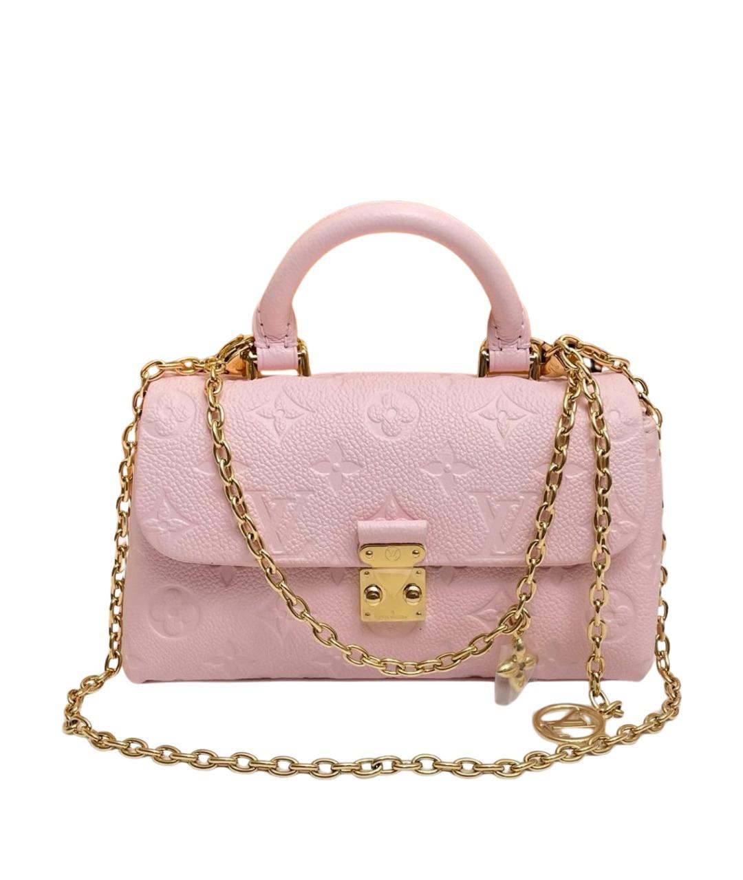 LOUIS VUITTON Розовая кожаная сумка с короткими ручками, фото 1