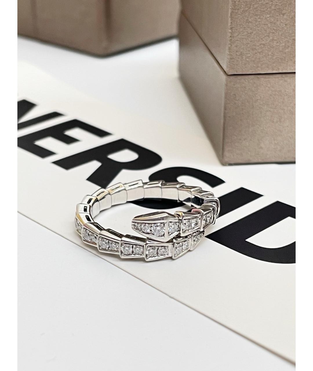 BVLGARI Серебряное кольцо из белого золота, фото 4