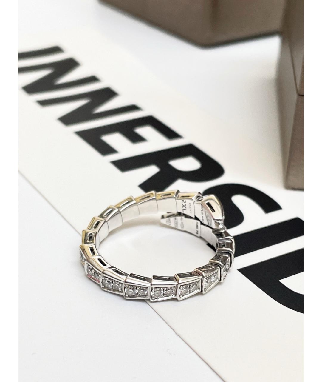 BVLGARI Серебряное кольцо из белого золота, фото 5