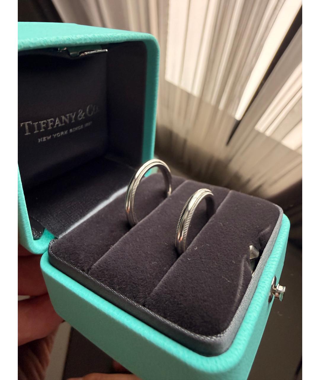 TIFFANY&CO Серебряное платиновое кольцо, фото 5