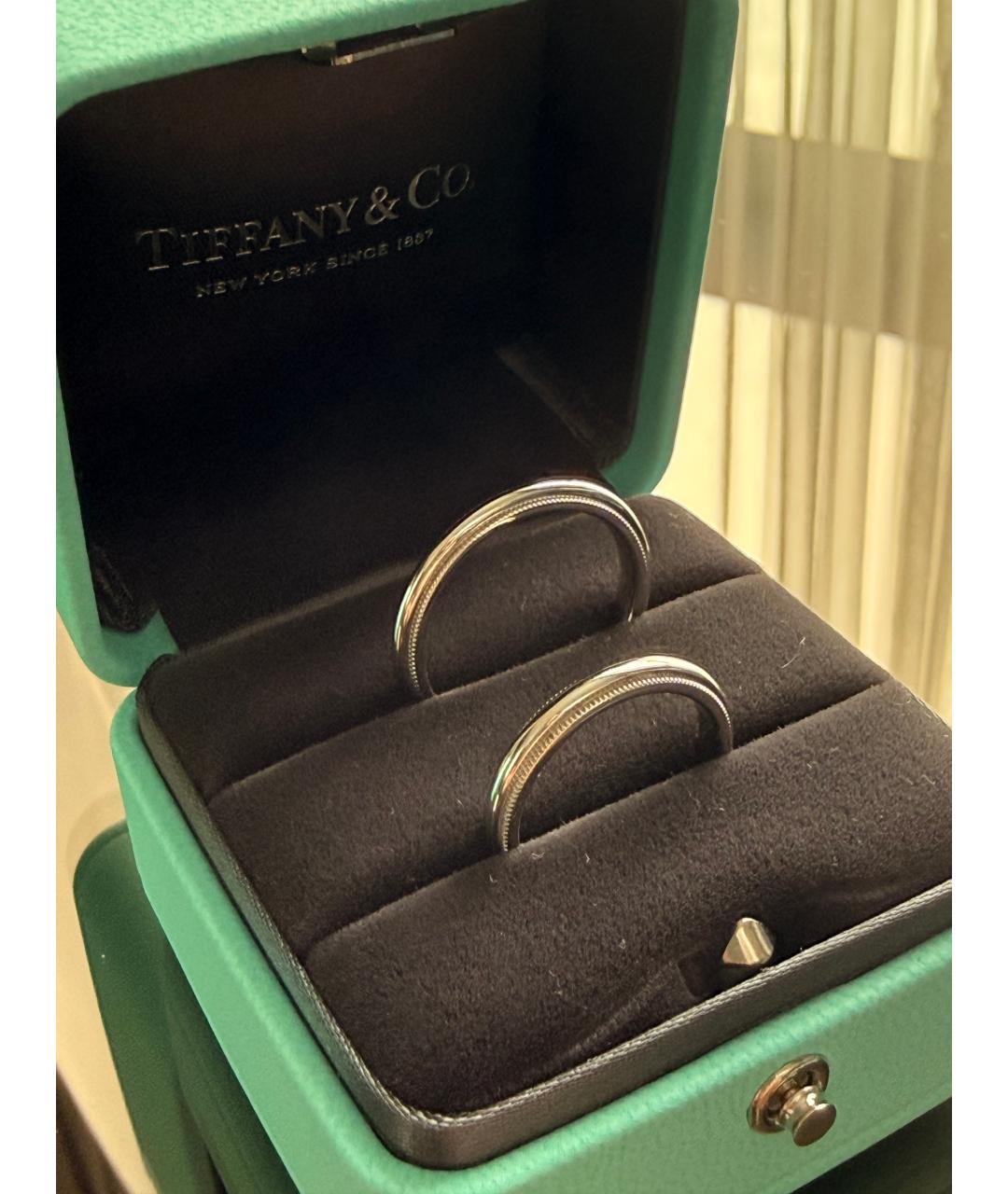 TIFFANY&CO Серебряное платиновое кольцо, фото 2