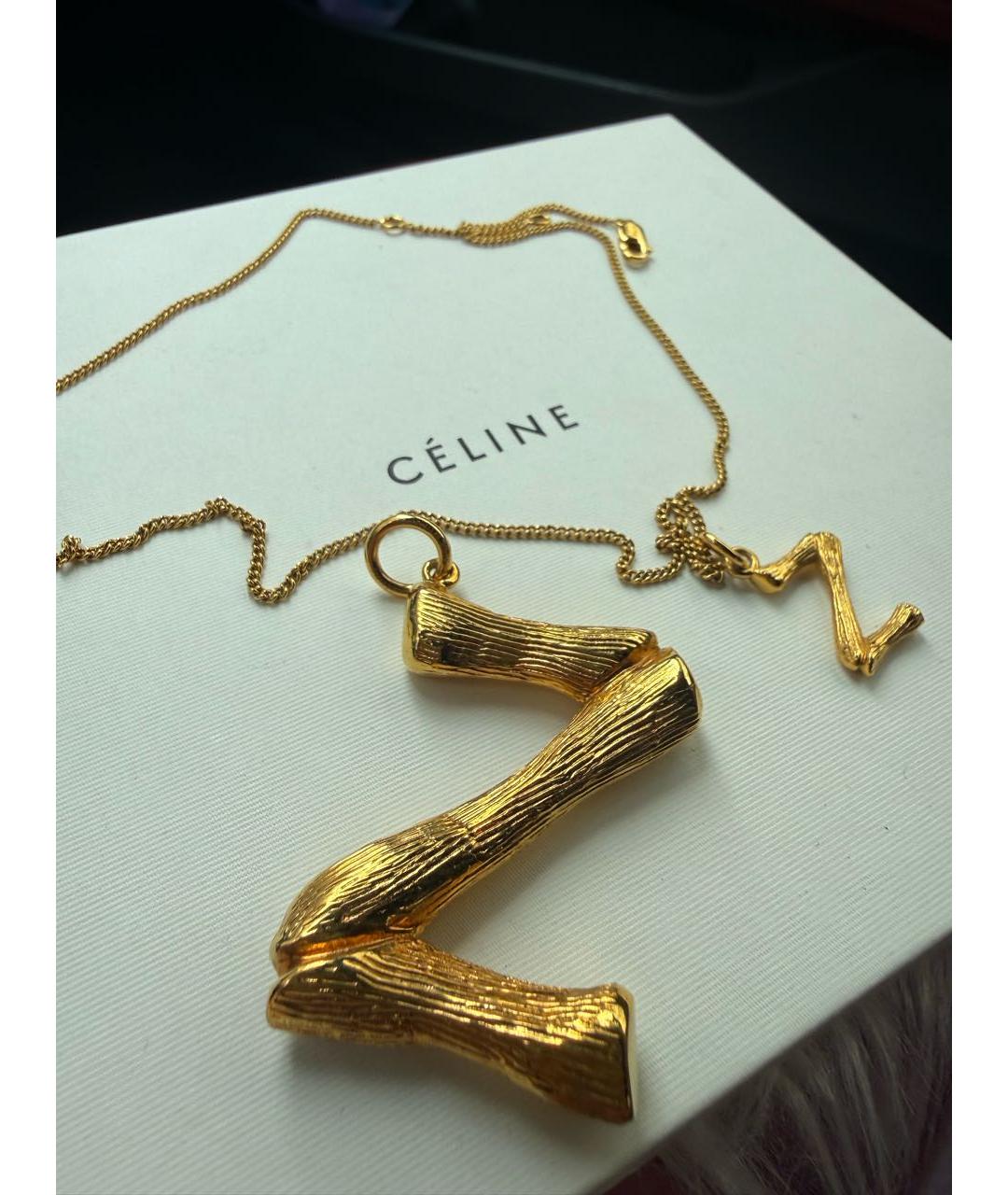 CELINE Золотая подвеска, фото 6