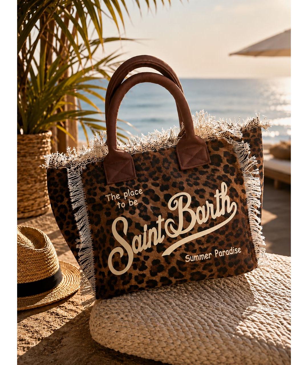 MC2 SAINT BARTH Мульти хлопковая пляжная сумка, фото 7