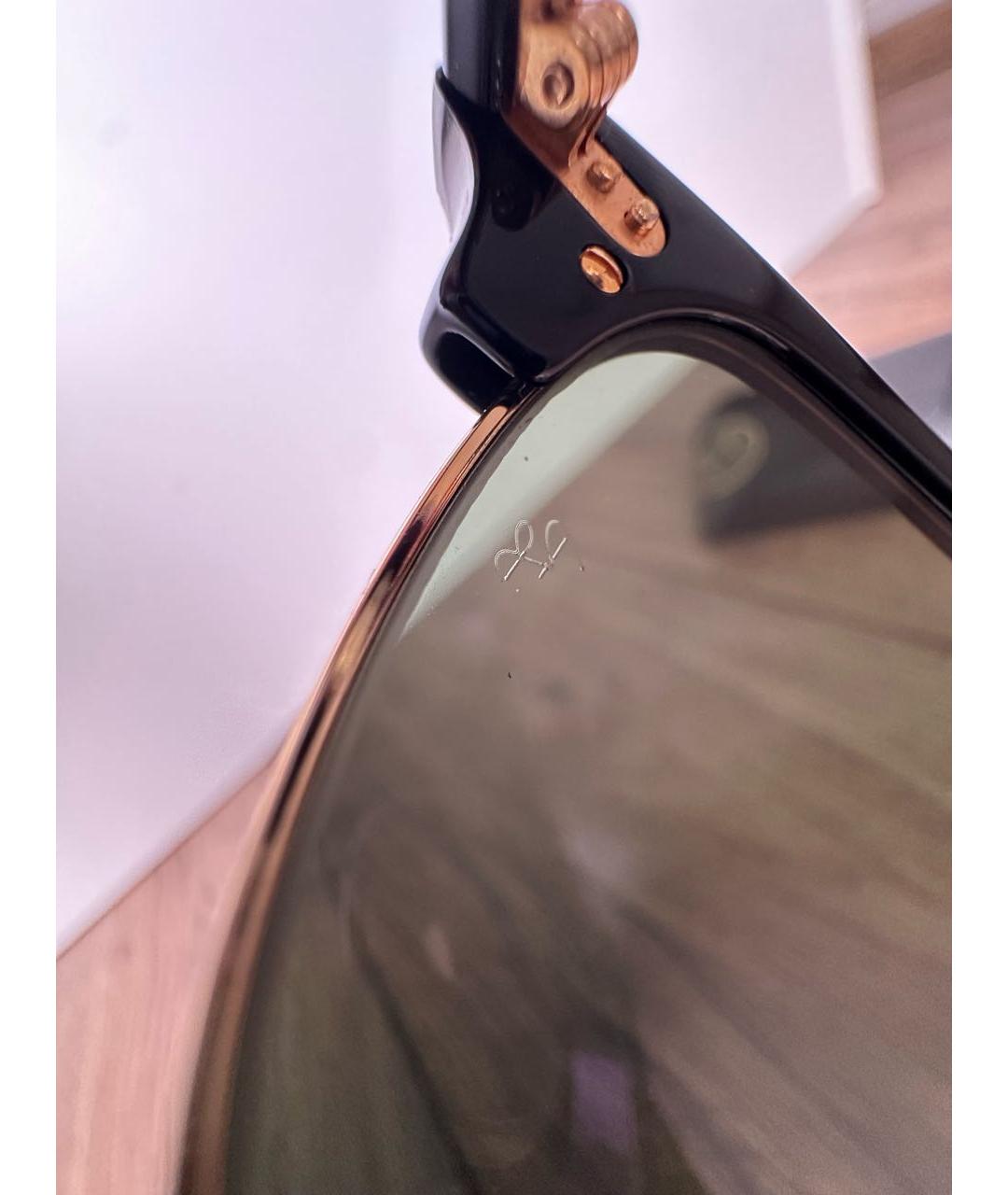 RAY BAN Черные металлические солнцезащитные очки, фото 6