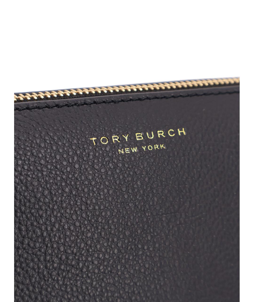 TORY BURCH Черная кожаная сумка через плечо, фото 5
