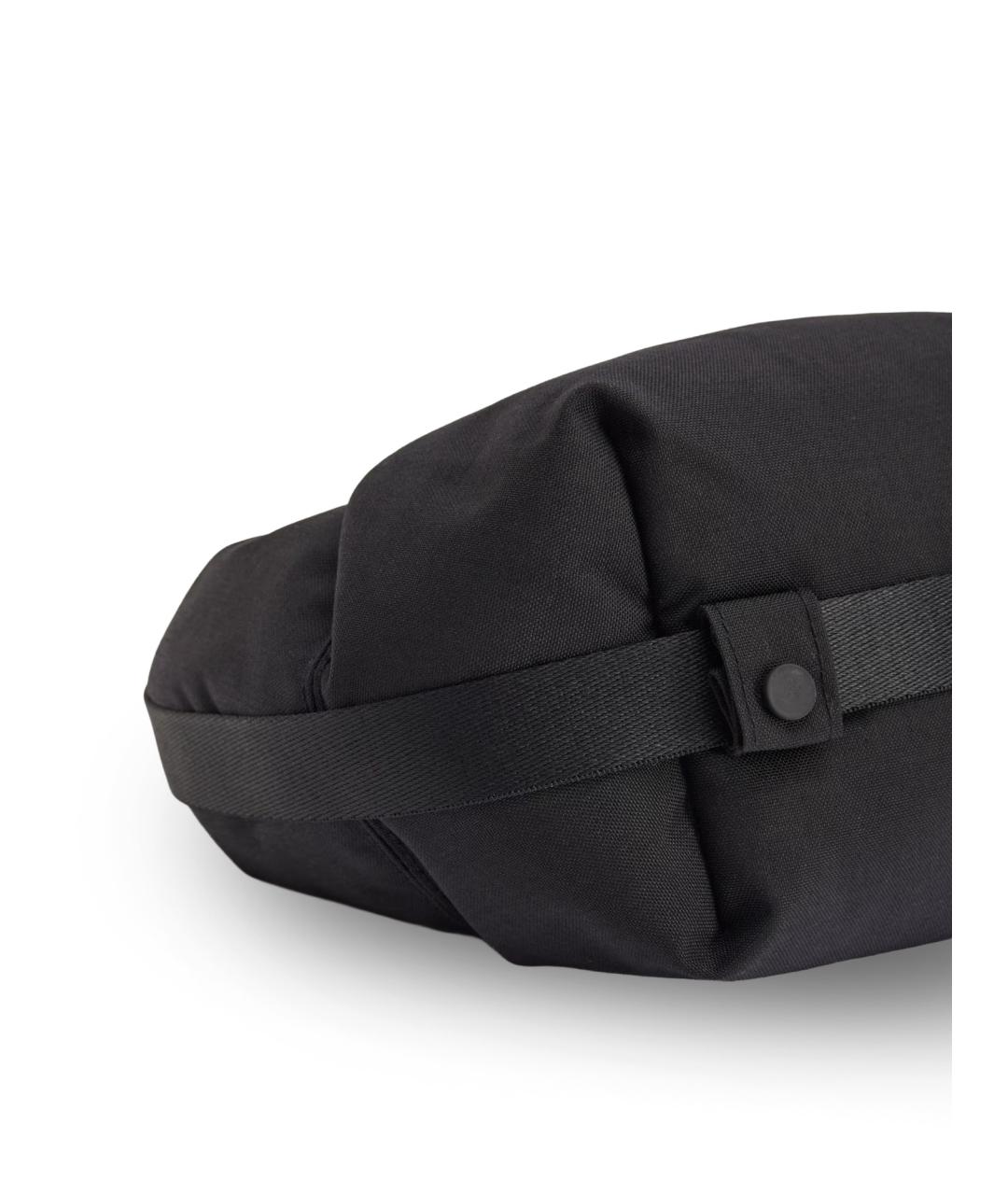 Y-3 Черная синтетическая сумка на плечо, фото 4