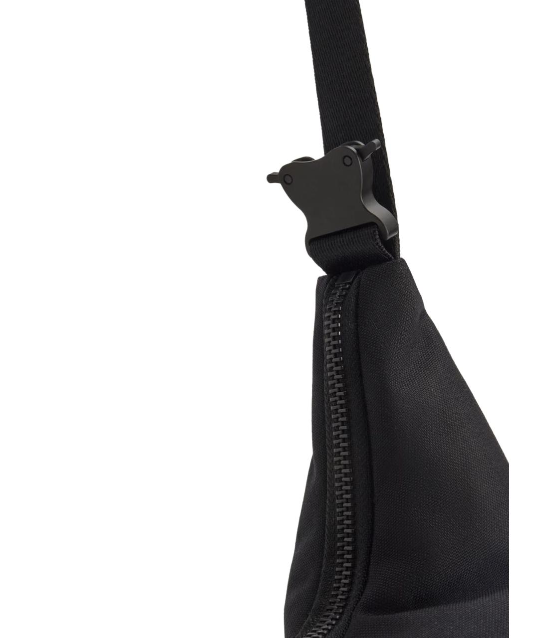 Y-3 Черная синтетическая сумка на плечо, фото 5