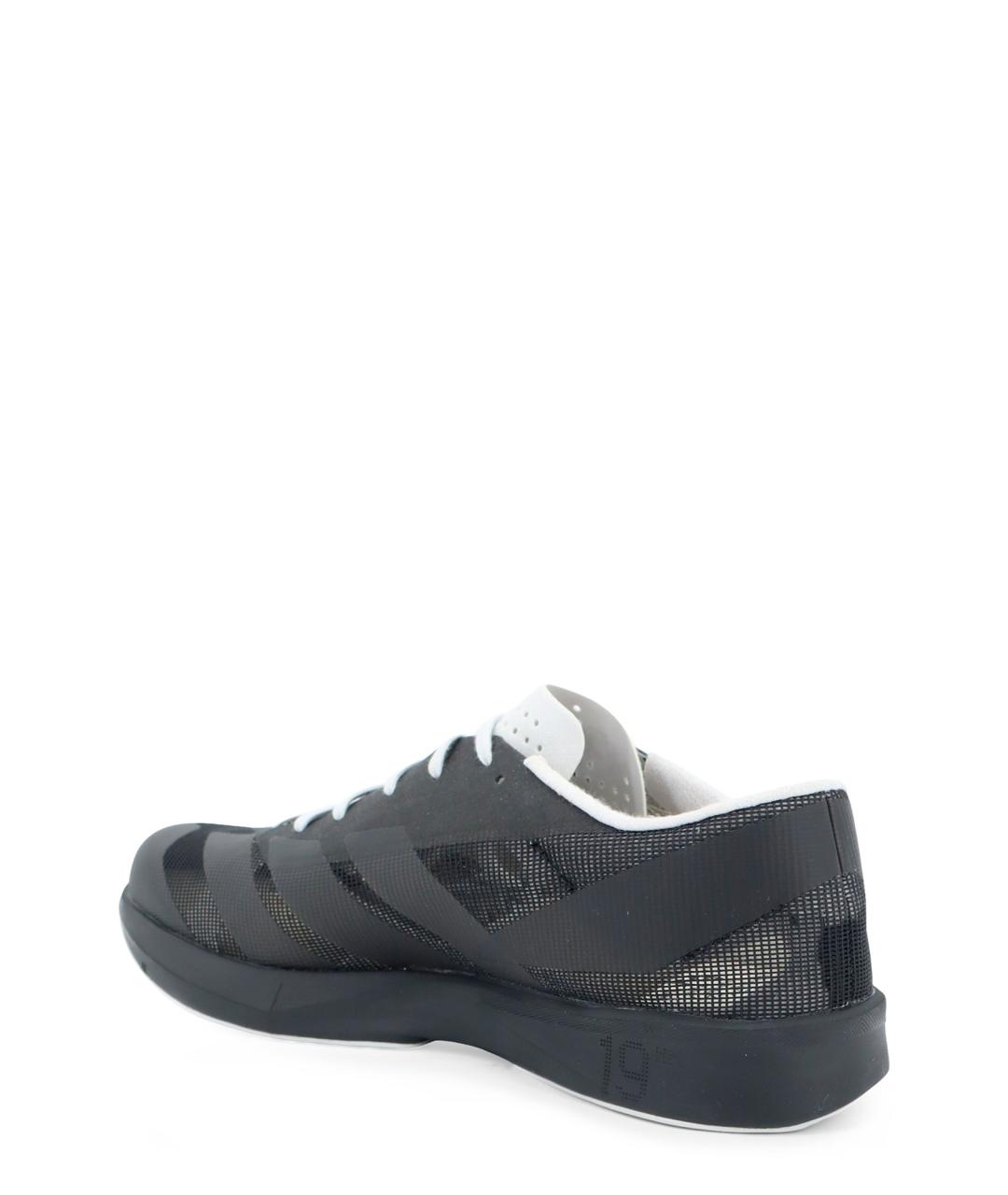 Y-3 Черные текстильные низкие кроссовки / кеды, фото 3