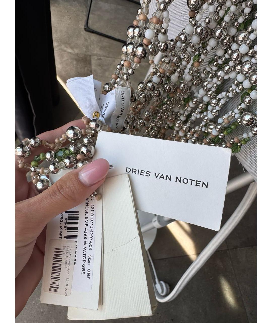 DRIES VAN NOTEN Зеленое вечернее платье, фото 5