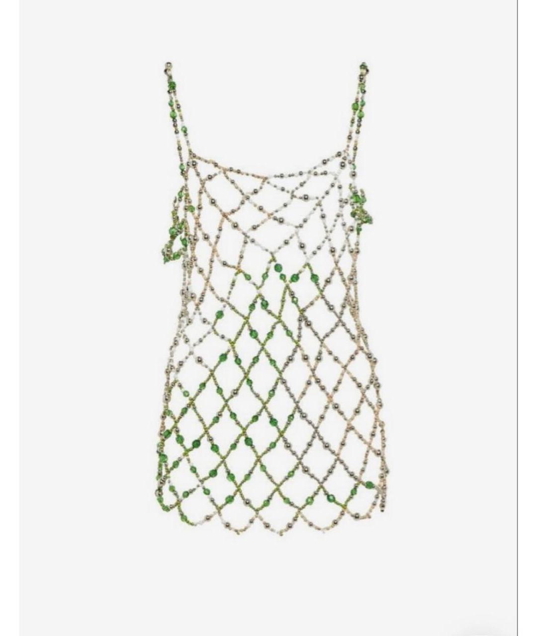 DRIES VAN NOTEN Зеленое вечернее платье, фото 8