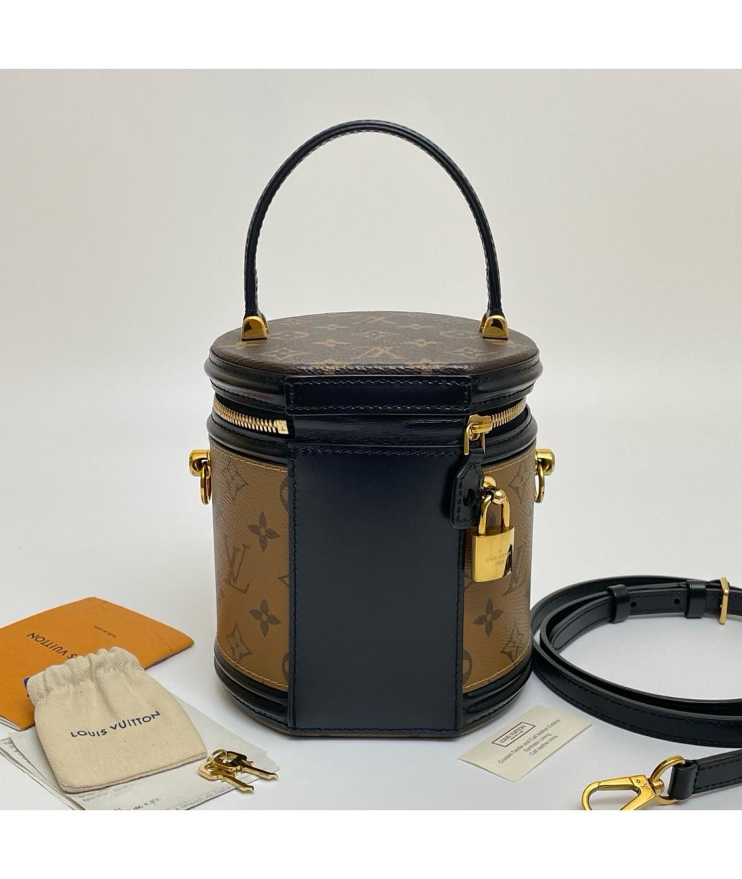 LOUIS VUITTON Коричневая сумка с короткими ручками, фото 3