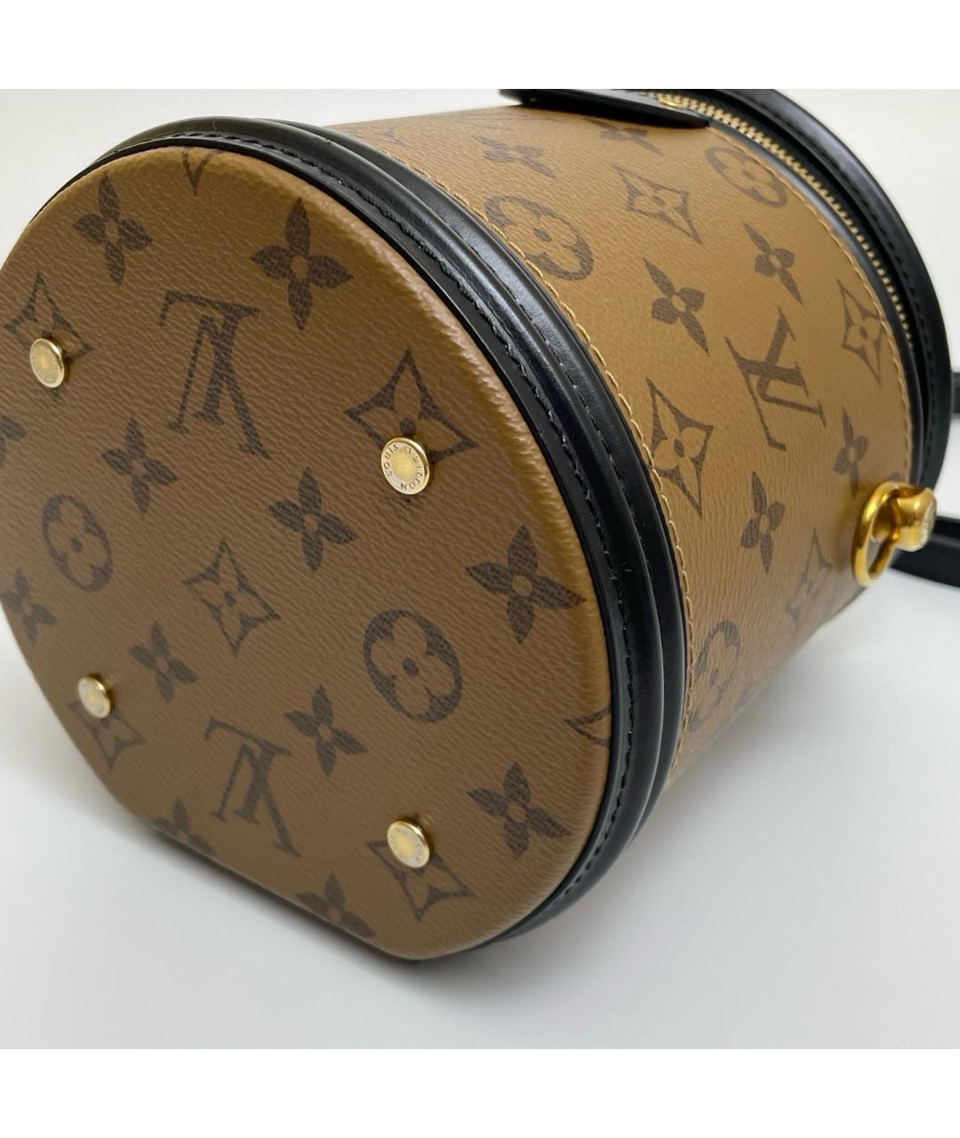 LOUIS VUITTON Коричневая сумка с короткими ручками, фото 6