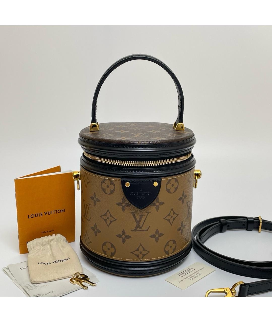 LOUIS VUITTON Коричневая сумка с короткими ручками, фото 8