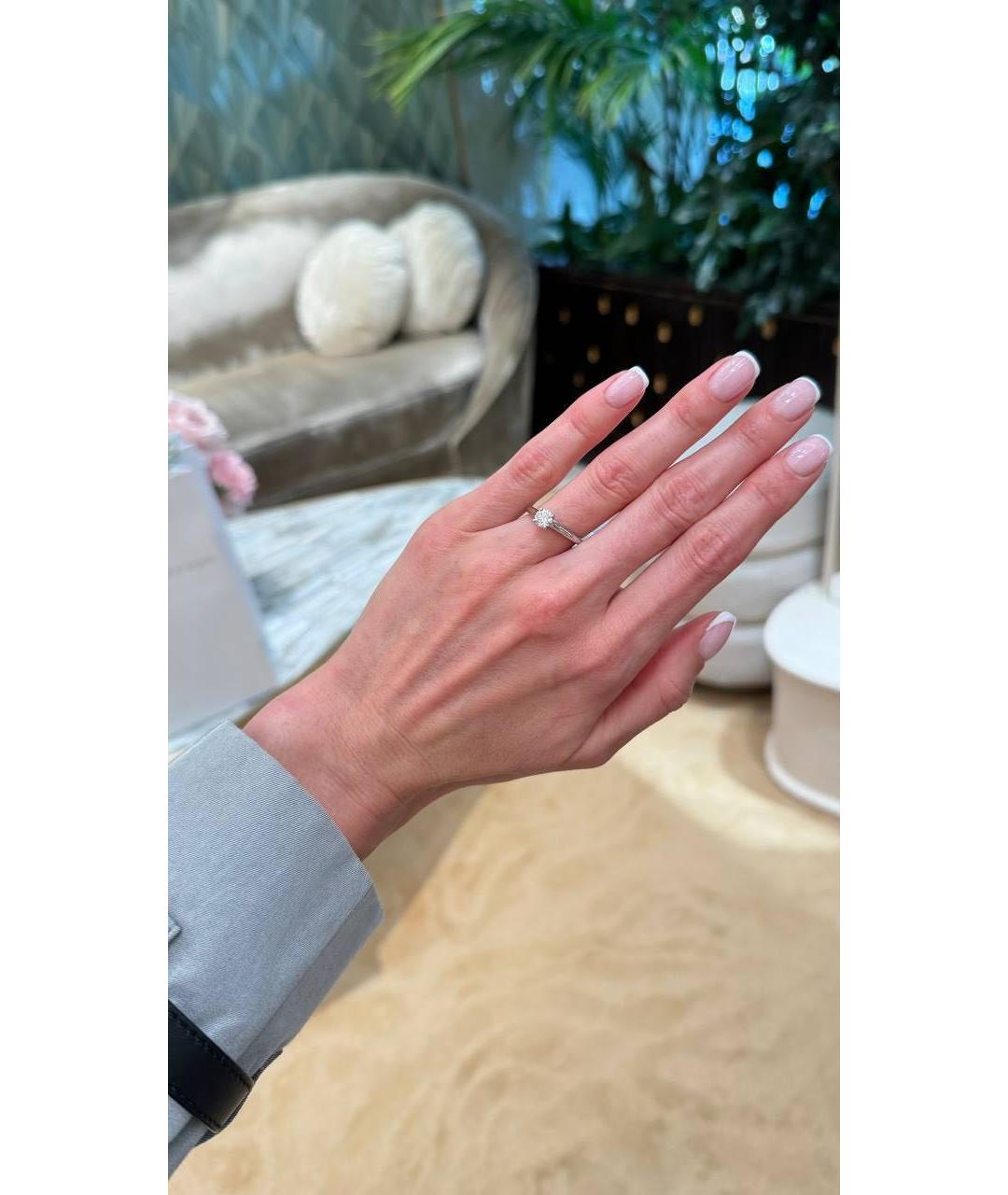 CARTIER Белое платиновое кольцо, фото 2