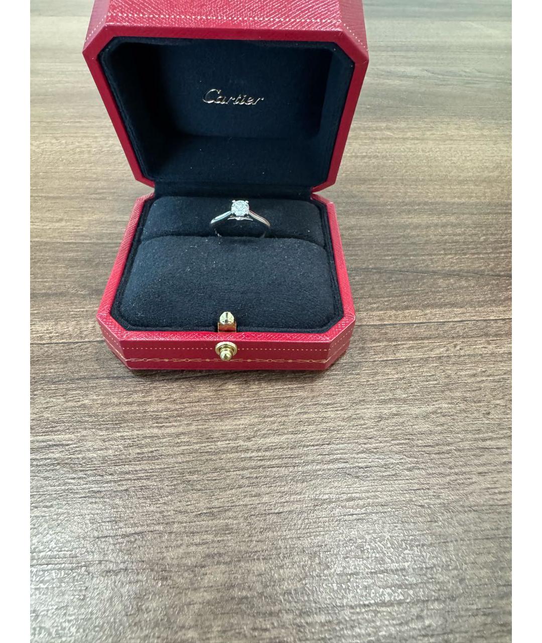 CARTIER Белое платиновое кольцо, фото 5