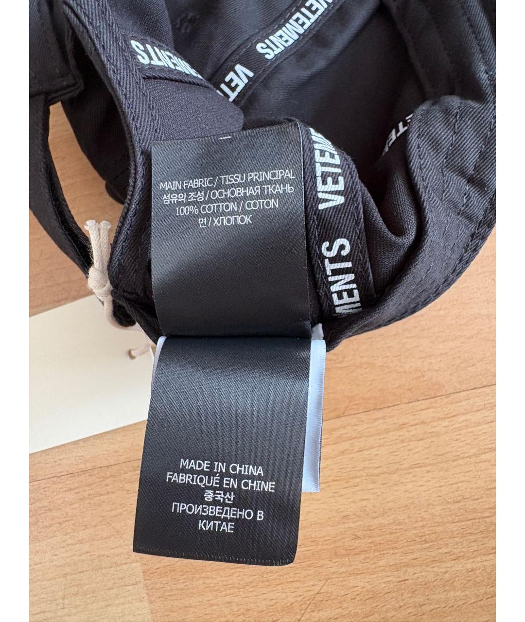 VETEMENTS Черная хлопковая кепка/бейсболка, фото 7