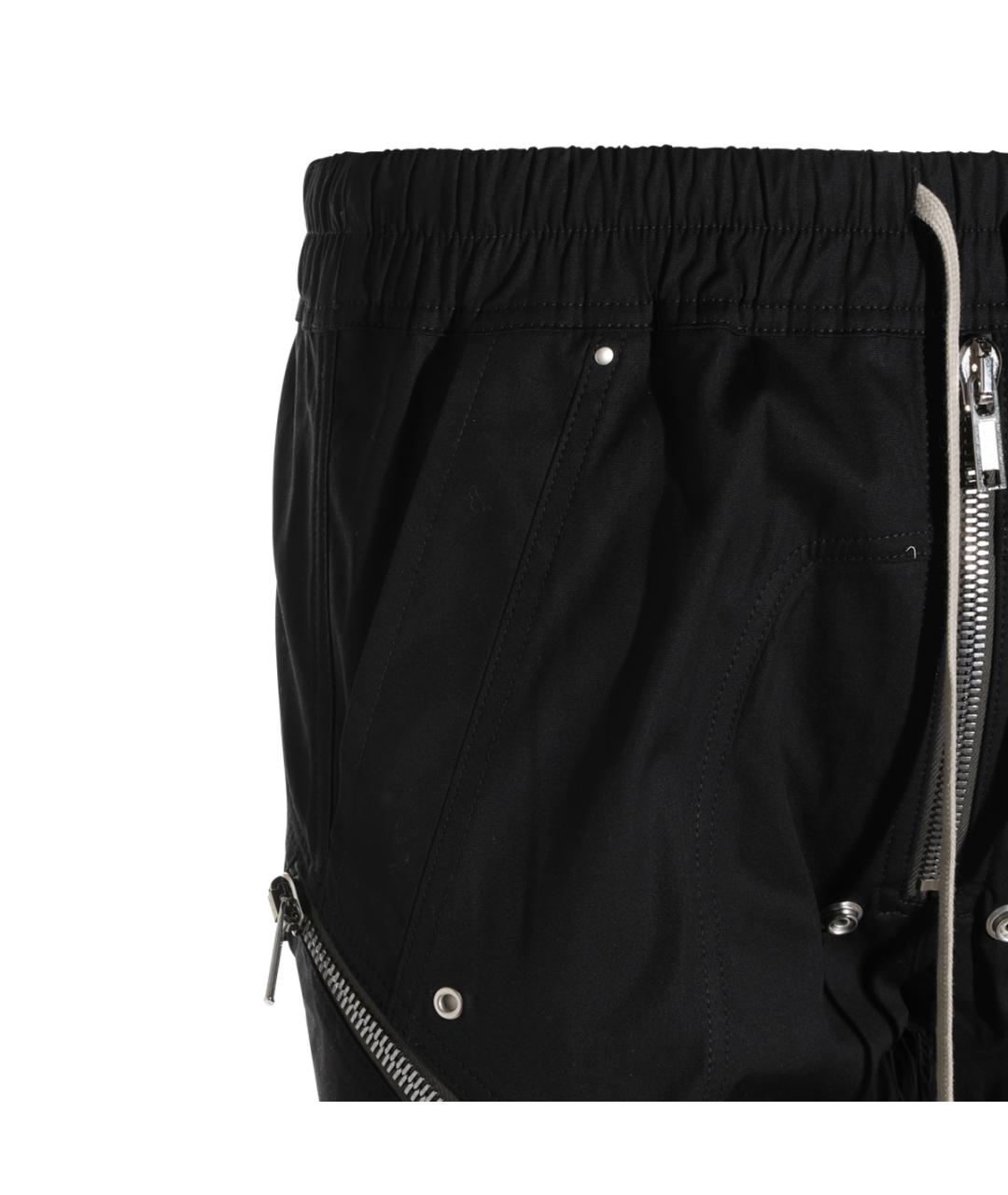 RICK OWENS Черные хлопковые повседневные брюки, фото 3