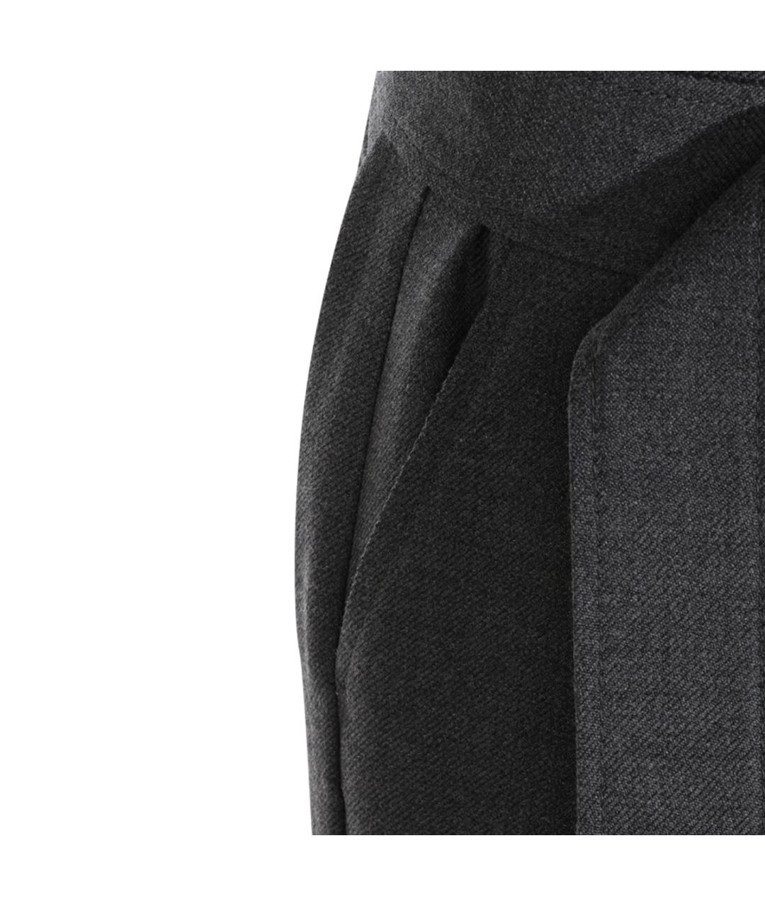 BRUNELLO CUCINELLI Серая шерстяная юбка миди, фото 5